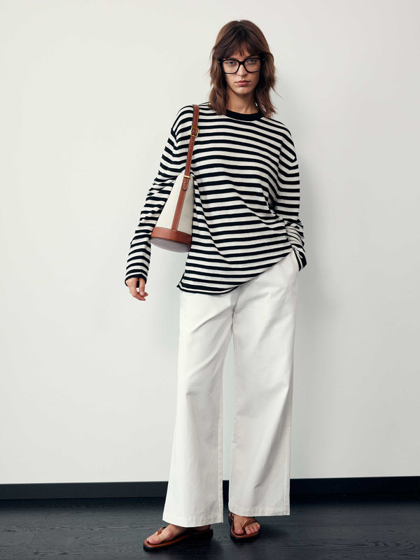 Cord Block Pants